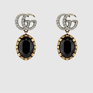 Elegant Black and Gold Earrings